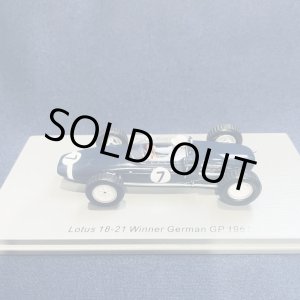 画像: シグナス特別価格●新品正規荷品●SPARK1/43 LOTUS 18-21 WINNER GERMAN GP 1961 (S.MOSS) #7
