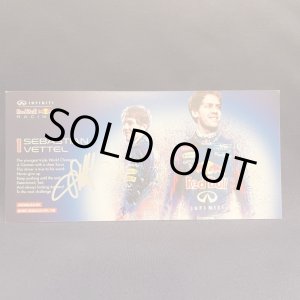 画像: セバスチャン ベッテル　RED BULL RB9 直筆サイン入りドライバーズカード 