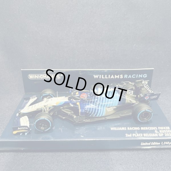 画像1: 新品正規入荷品●PMA1/43 WILLIAMS MERCEDES FW43B 2nd PLACE BELGIAN GP 2021 (G.ラッセル）#63