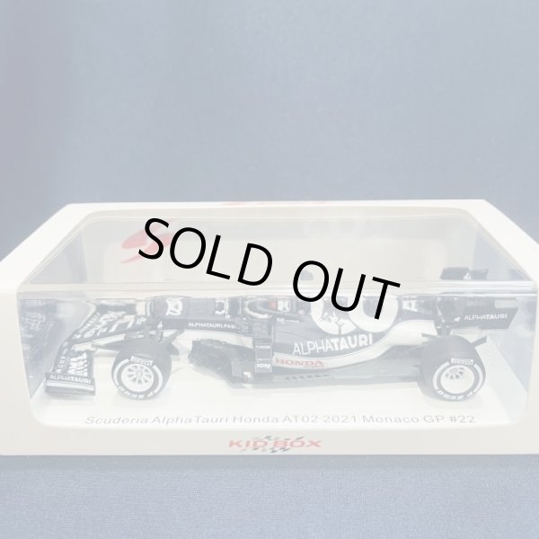 画像1: セカンドハンド品●未開封品●KID BOX特注●SPARK 1/43 ALPHA TAURI HONDA AT02 MONACO GP 2021 (角田裕毅）#22