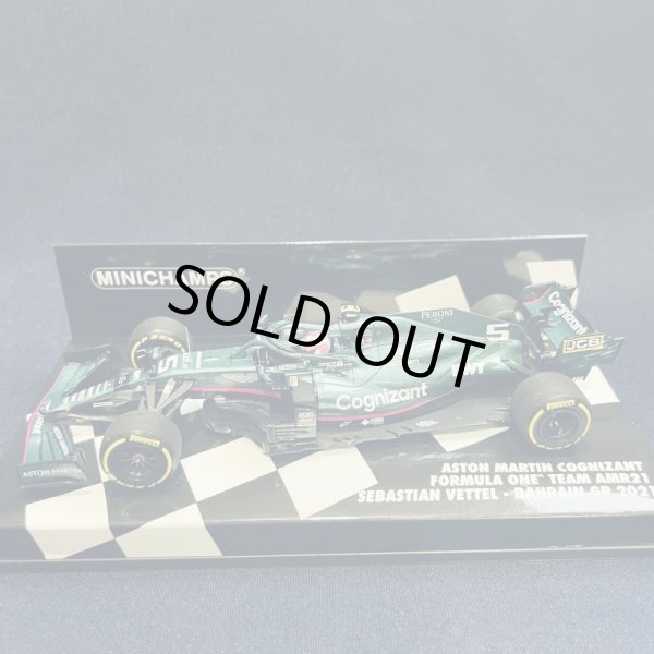 画像1: セカンドハンド品●PMA 1/43 ASTON MARTIN AMR21 BAHRAIN GP 2021 (S.ベッテル）#5