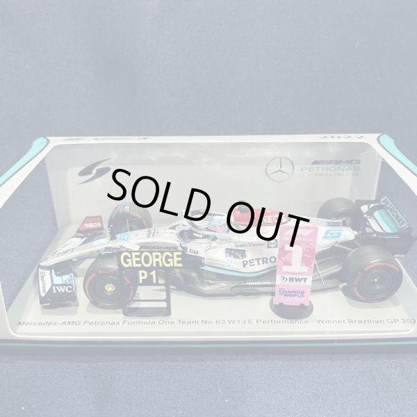 画像1: 新品正規荷品●SPARK1/43 MERCEDES W13 WINNER BRAZILIAN GP 2022 (G.ラッセル）#63