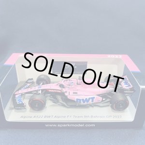 画像: セカンドハンド品●SPARK 1/43 ALPINE A522 9th BAHRAIN GP 2022 (F.アロンソ）#14