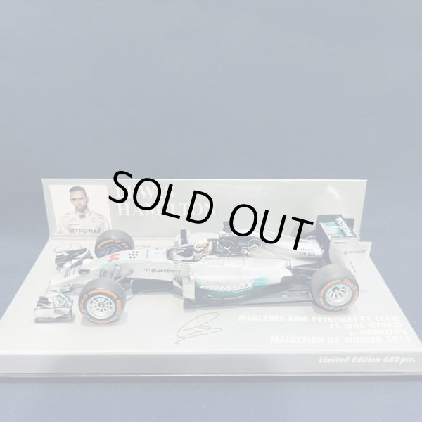 画像1: セカンドハンド品●PMA1/43 MERCEDES W05 WINNER MALAYSIAN GP (L.ハミルトン）2014 #44