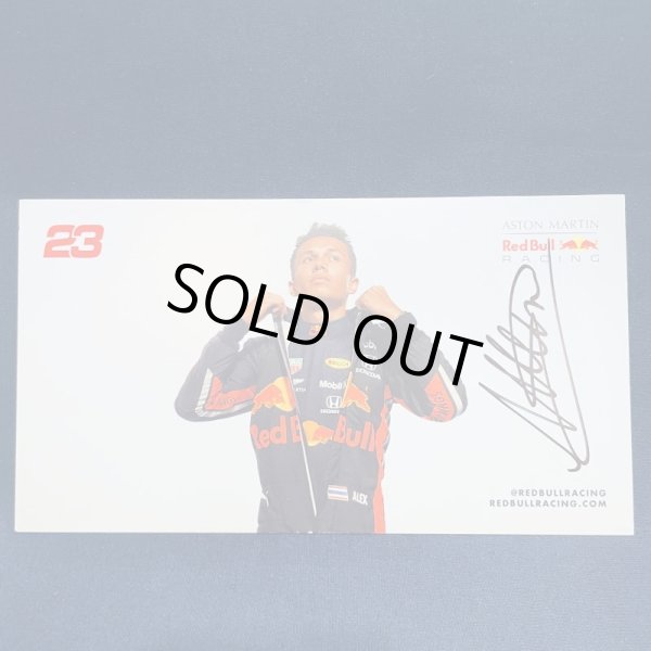 画像1: RED BULL 直筆サイン入りドライバーカード (A.アルボン）