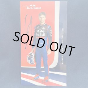 画像: TORO ROSSO 直筆サイン入りドライバーカード (P.ガスリー） 