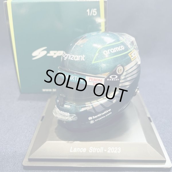 画像1: 新品正規入荷品●SPARK1/5 ASTON MARTIN 2023 L.ストロール ミニヘルメット