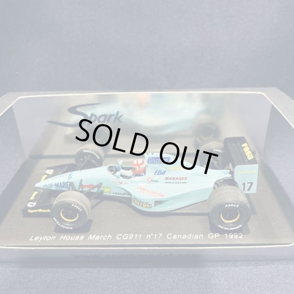 画像1: セカンドハンド品●SPARK 1/43 LEYTON HOUSE MARCH CG911 CANADIAN GP 1992 (P.BELMONDO) #17