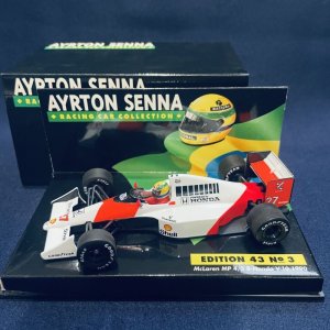 画像: セカンドハンド品●PMA1/43 SENNA COLLECTION No3 McLAREN HONDA MP4/5B (A.セナ） 1990