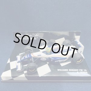 画像: カンドハンド品●PMA1/43 WILLIAMS RENAULT FW16 (A.セナ） ※白文字台紙