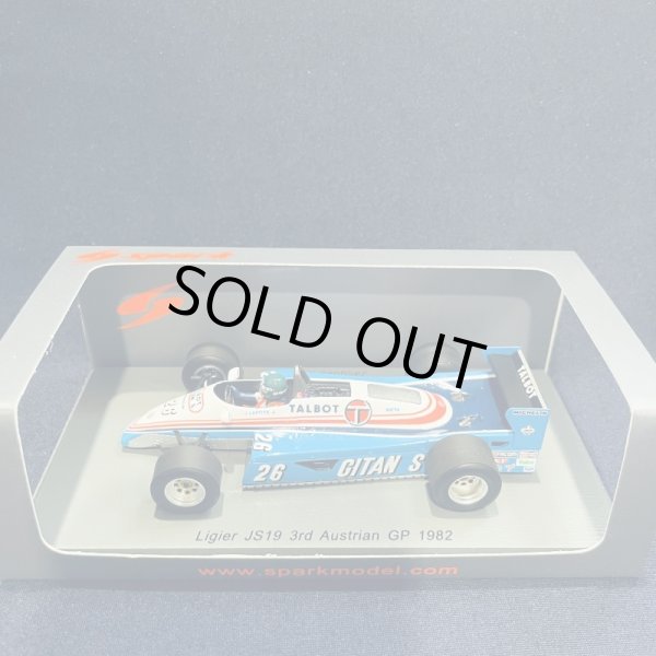 画像1: セカンドハンド品●SPARK 1/43 LIGIER JS19 3rd AUSTRIAN GP 1982 (J.ラフィ) #26