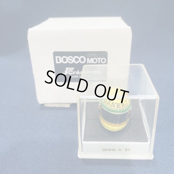 画像1: セカンドハンド品●J.F.CREATIONS 1/12 アイルトンセナ 1983 ミニチュアヘルメット