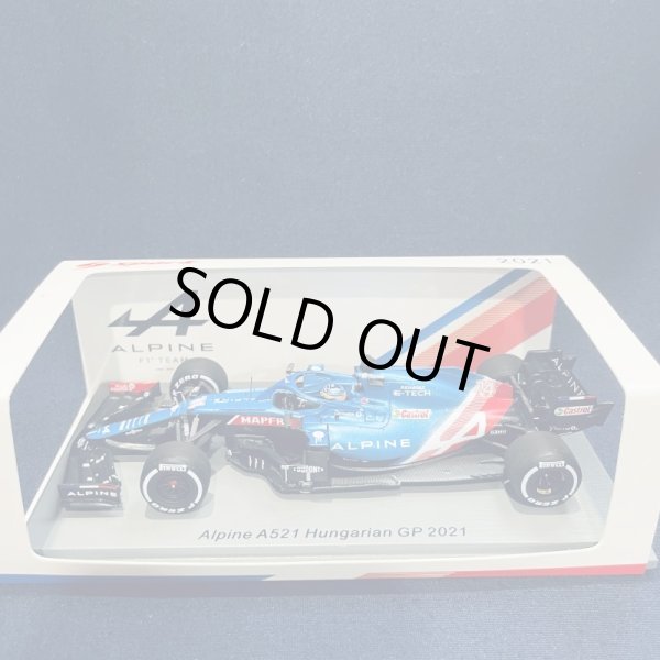画像1: 新品正規荷品●SPARK1/43 ALPINE A521 HUNGARIAN GP 2021(F.アロンソ）#14