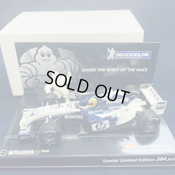 画像1: セカンドハンド品●ミシュラン別注●PMA1/43 WILLIAMS BMW FW26 (R.シューマッハ）#4