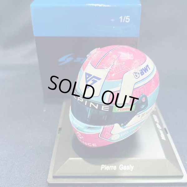 画像1: 新品正規入荷品●SPARK1/5 ALPINE MIAMI GP 2023 P.ガスリー ミニヘルメット