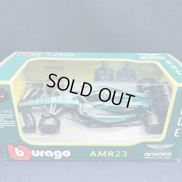 画像1: 再入荷●新品正規入荷品●burago1/43 ASTON MARTIN AMR23 (F.アロンソ）2023 #14