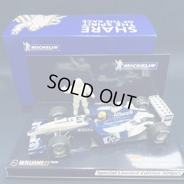 画像1: セカンドハンド品●ミシュラン別注●PMA1/43 WILLIAMS BMW FW25 (R.シューマッハ) #4
