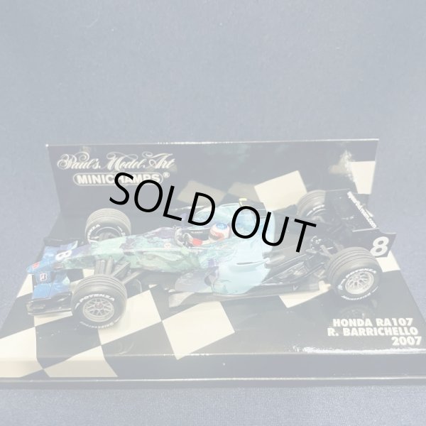 画像1: 新品正規入荷品●PMA1/43 HONDA RA107 (R.バリチェロ）2007 #8