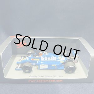 画像: 新品正規入荷品●SPARK1/43 OSELLA FA1G BRITISH GP 1985 (P.GHINZANI) #24