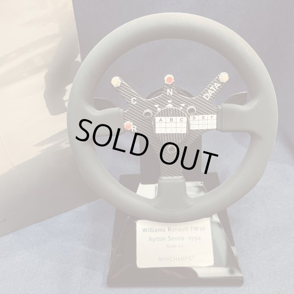 画像1: 新品正規入荷品●PMA1/2スケール　WILLIAMS RENAULT FW16 アイルトンセナ ステアリング 1994