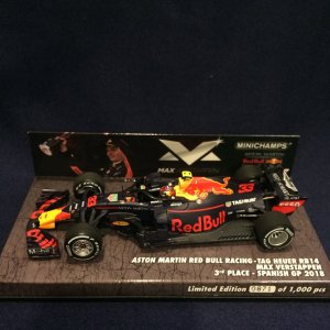 画像: セカンドハンド品●MVショップ別注●PMA1/43 RED BULL RB14 3rd SPANISH GP 2018 (M.フェルスタッペン）#33