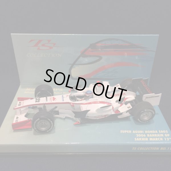 画像1: セカンドハンド品●TSBOX●PMA1/43 SUPER AGURI HONDA SA05 BAHRAIN GP (佐藤琢磨）2006 #22