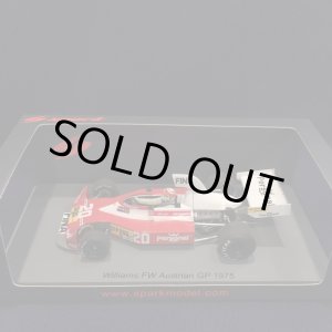 画像: 新品正規入荷品●SPARK1/43 WILLIAMS FW AUSTRIAN GP 1975 (J.VONLANTHEN) #20