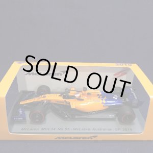 画像: セカンドハンド品●SPARK1/43 McLAREN MCL34 AUSTRALIAN GP 2019 (C.サインツ)#55