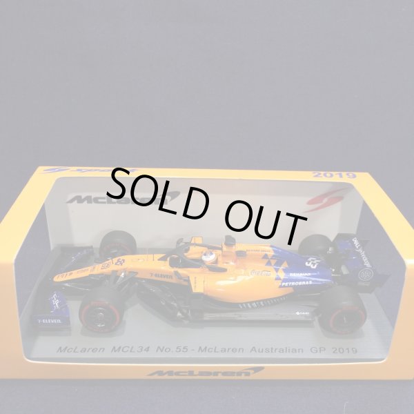 画像1: セカンドハンド品●SPARK1/43 McLAREN MCL34 AUSTRALIAN GP 2019 (C.サインツ）#55