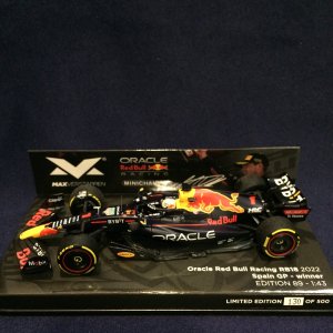 画像: セカンドハンド品●MVショップ別注●PMA1/43 RED BULL RB18 WINNER SPAIN GP 2022 (M.フェルスタッペン）#1