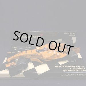 画像: セカンドハンド品●PMA1/43 McLAREN MERCEDES MP4-21 INTERIM LIVERY 2006 （K.ライコネン）#3