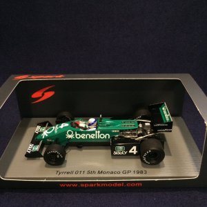 画像: セカンドハンド品●SPARK 1/43 TYRRELL 011 5th MONACO GP 1983 (D.SULLIVAN) #4