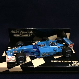 画像: セカンドハンド品●PMA1/43 BENETTON RENAULT SPORT B201 (J.バトン）#8