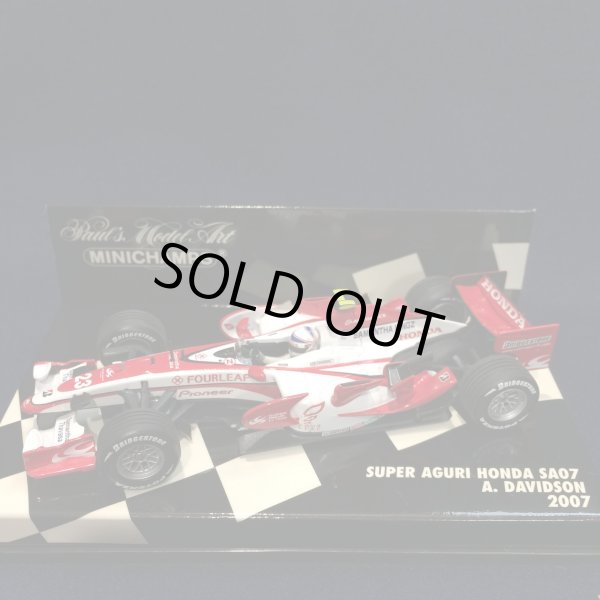 画像1: セカンドハンド品●PMA1/43 SUPER AGURI HONDA SA07 (A.デビットソン） 2007 #23