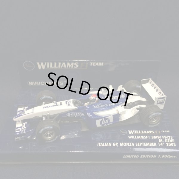 画像1: セカンドハンド品●PMA1/43 WILLIAMS BMW FW25 ITALIAN GP 2003 (M.ジェネ）#4