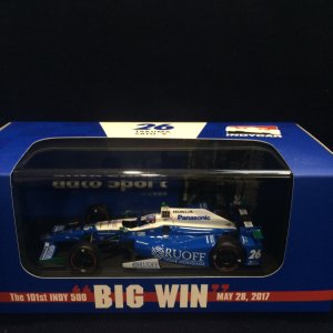 画像: セカンドハンド品●AUTO SPORT別注●GREENLIGHT 1/43 ANDRETTI AUTOSPORT INDY500 WIN   (佐藤琢磨） 2017 #26