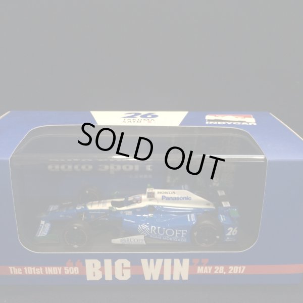 画像1: セカンドハンド品●AUTO SPORT別注●GREENLIGHT 1/43 ANDRETTI AUTOSPORT INDY500 WIN   (佐藤琢磨） 2017 #26
