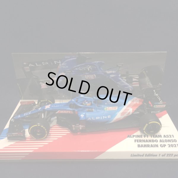 画像1: セカンドハンド品●CK-MODELCARS別注●PMA1/43 ALPINE F1 A521 BAHRAIN GP 2021 (F.アロンソ）#14
