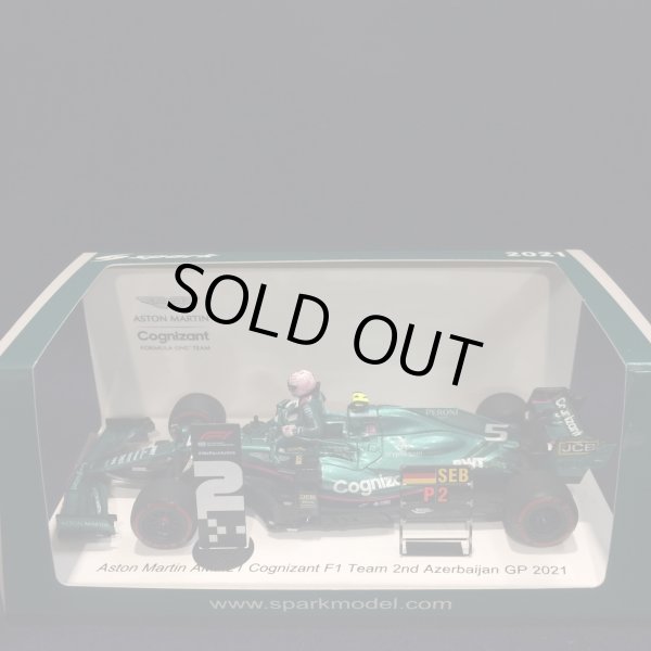 画像1: セカンドハンド品●ショップ別注●SPARK 1/43 ASTON MARTIN AMR21 2nd AZERBAIJAN GP 20221 (S.ベッテル）#5