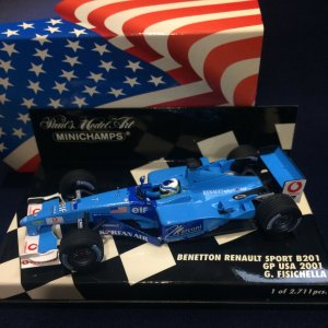 画像: セカンドハンド品●PMA 1/43 BENETTON RENAULT SPORT B201 USA GP 2001（G.フィジケラ）#7