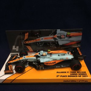 画像: セカンドハンド品●CK-MODELCARS別注●PMA1/43 McLAREN MCL35M 3rd PLACE MONACO GP 2021 (L.ノリス）#4 