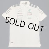 画像: メルセデス AMG ペトロナス F1 チーム ドライバー ポロシャツ ホワイト 2025 /アディダス (サイズ M)