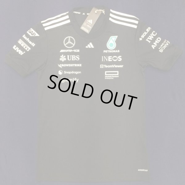 画像1: メルセデス AMG ペトロナス F1 チーム ドライバー Tシャツ ブラック 2025 /アディダス （サイズ　XL）