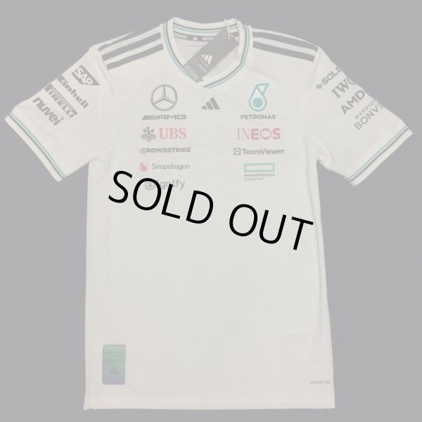 画像1: （オーセンティック）メルセデス AMG ペトロナス F1 チーム ドライバー Tシャツ ホワイト 2025 /アディダス （サイズ　M）