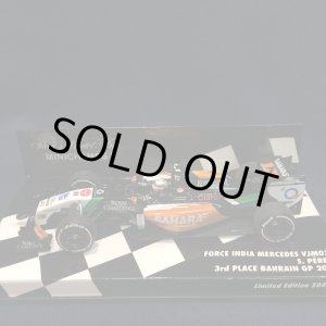 画像: セカンドハンド品●PMA1/43 FORCE INDIA MERCEDES VJM07 3rd PLACE BHARAIN GP 2014 (S.ペレス）#11