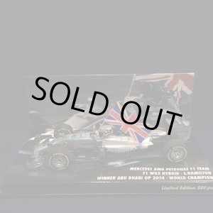画像: セカンドハンド品●ユーロスポーツ別注●PMA1/43 MERCEDES-AMG PETRONAS W05 WINNER ABU DHABI GP 2014 (L.ハミルトン）#44