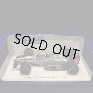 画像: セカンドハンド品●ROMU別注●SPARK 1/43 TYRRELL HONDA 020 USA GP 1991 (中嶋悟）#3