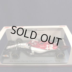 画像: セカンドハンド品●SPARK 1/43 ALFA ROMEO C38 AUSTRALIAN GP 2019 (K.ライコネン）#7