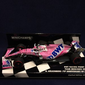 画像: セカンドハンド品●PMA1/43 BWT RACING POINT MERCEDES RP20 70th ANNIVERSARY GP 2020 (N.ヒュルケンベルグ）#27