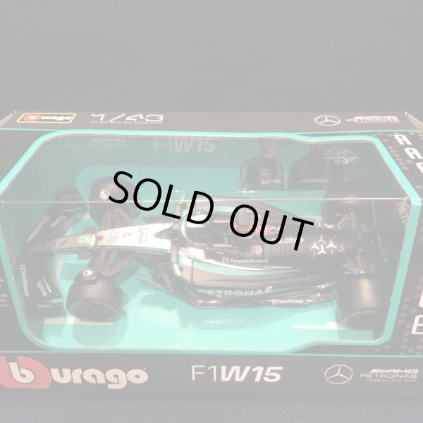 画像1: 新品正規入荷品●burago1/43 MERCEDES-AMG PETRONAS W15 (G.ラッセル）2024 #63